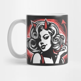 Retro Devil Girl Mug